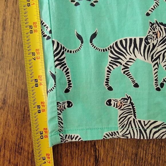 Nick & Nora Pajamas Zebras Mint Green Sz XL Lightweight 100% Cotton Sleepwear - Picture 13 of 13